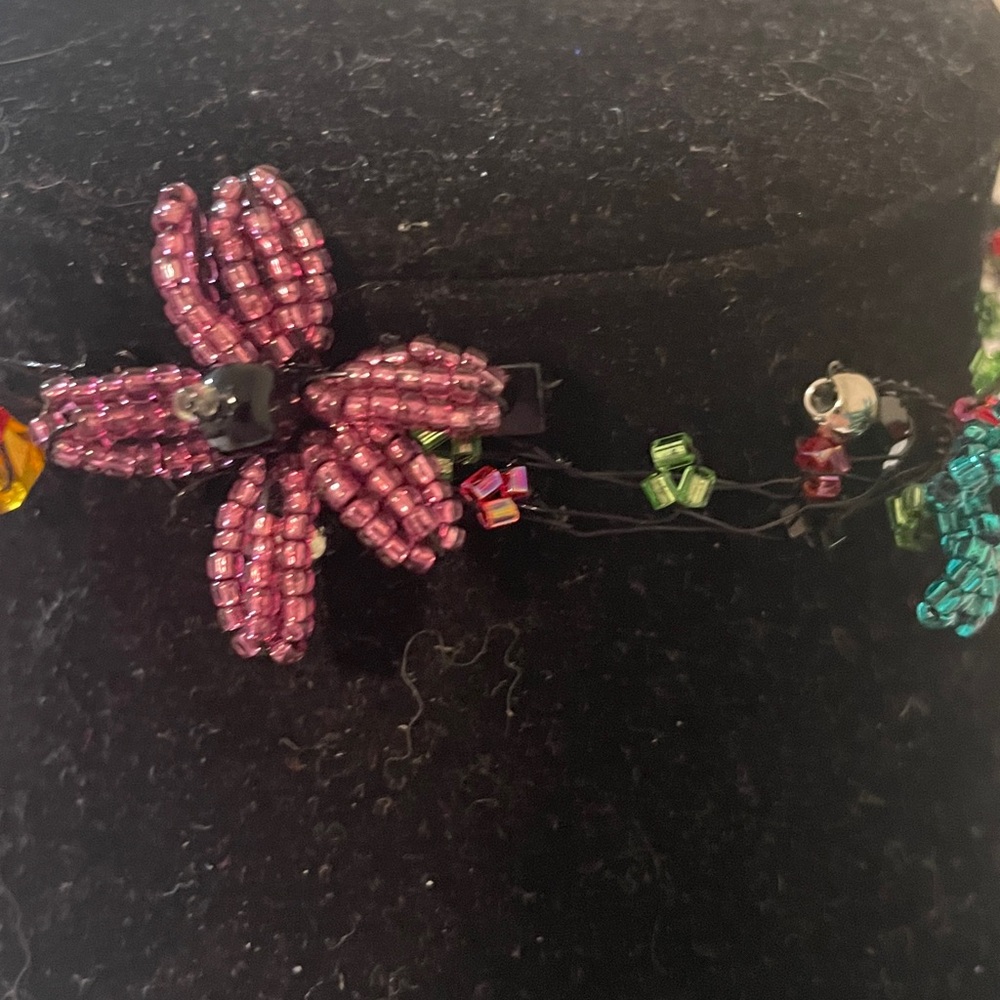 Jewelry tangle floral flower artsy necklace or bracelet - Picture 8 of 14